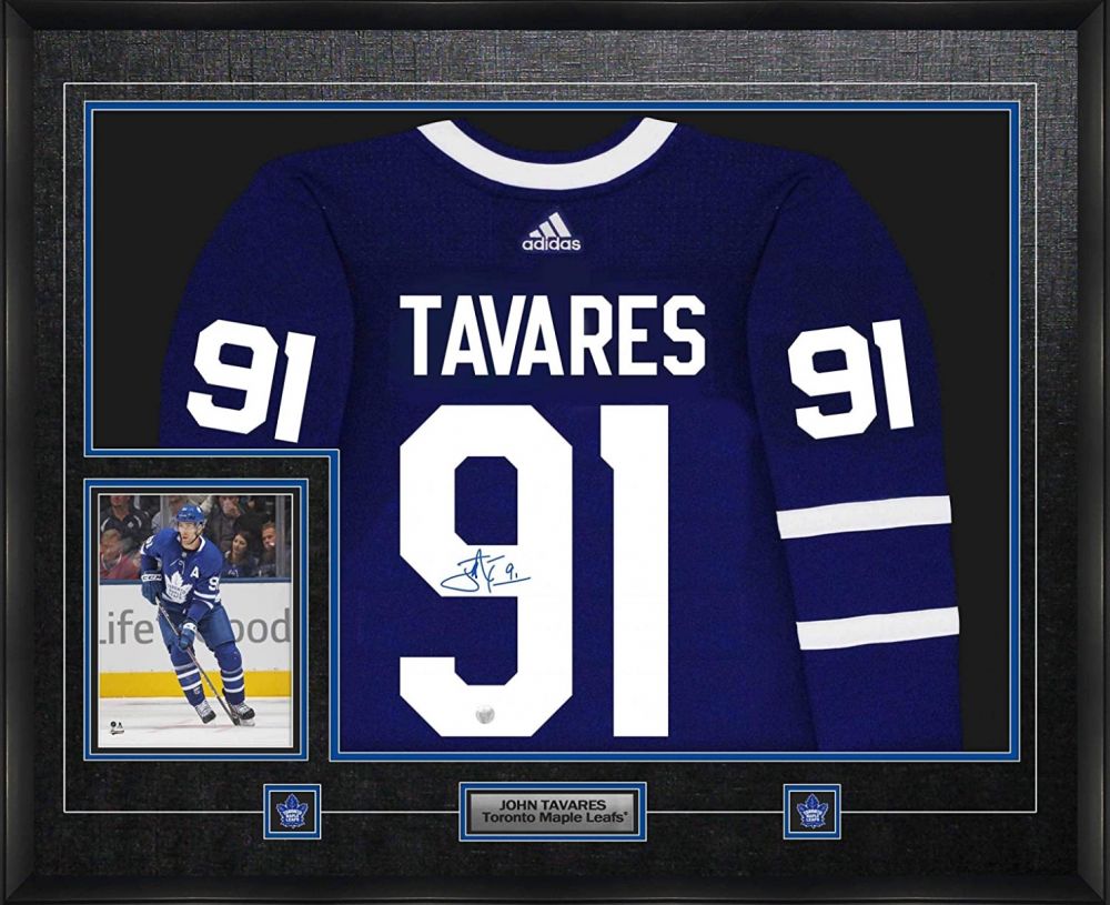 John Tavares Toronto Maple Leafs Autographed 8 x 10 Goal