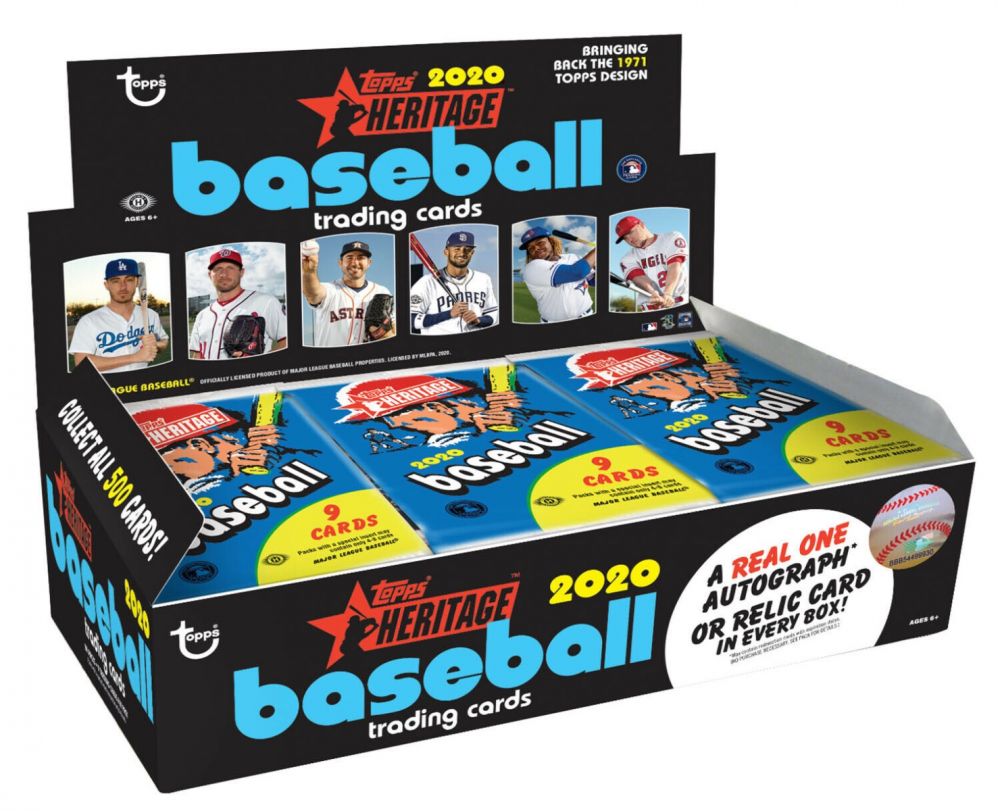 2020 Topps Heritage Baseball 1 Pack From Hobby Box - All Star Sports  Collectibles