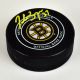 Patrice Bergeron Boston Bruins Autographed Game Model Hockey Puck