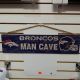 Denver Broncos Distressed Wooden Man Cave Sign 24