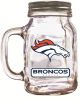 Denver Broncos Glass Mason Jar with Lid
