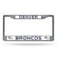 Denver Broncos Metal License Plate Frame