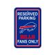 Buffalo Bills - Reserved Parking Plastic Sign - 12in x 18in