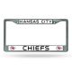 Kansas City Chiefs Chrome Licence Plate Frame