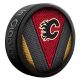 Calgary Flames Stitch Style Puck