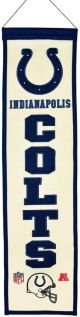 Winning Streak Indianapolis Colts Banner 8x32 Wool Heritage