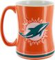 Miami Dolphins 15 Ounce Sculpted Logo Ceramic Coffee Mug