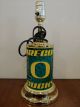 NCAA Oregon Ducks GTEI Gold Table Lamp (black or white shade)*scuff marks*