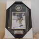 Phil Esposito Boston Bruins Signed Puck with Framed 8 x 10 Photo Inscribed Auto