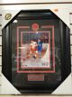 Gordie Howe Framed Signed 8 x 10 W Pin, Inscription and Nameplate 