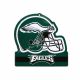 Philadelphia Eagles - Embossed Metal Helmet Sign 8in x 8in
