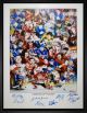 Legends of Hockey 20 x 29 Canvas Signed by 9 LE /200