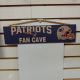 New England Patriots Wooden Fan Cave Sign 16