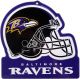 Baltimore Ravens Embossed Metal Helmet Sign 8in x 8in