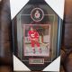 Paul Reinhart Calgary Flames Signed puck framed with 8x10 photo Auto Autographed