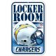 Los Angeles Chargers Locker Room Sign