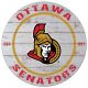 Ottawa Senators 20 x 20 Weathered Wood Sign