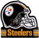 Pittsburgh Steelers Embossed Metal Helmet Sign 8in x 8in