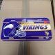 Minnesota Vikings Plastic License Plate *minor damage*