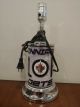 Winnipeg Jets GTEI Silver Table Lamp (white or black shade)